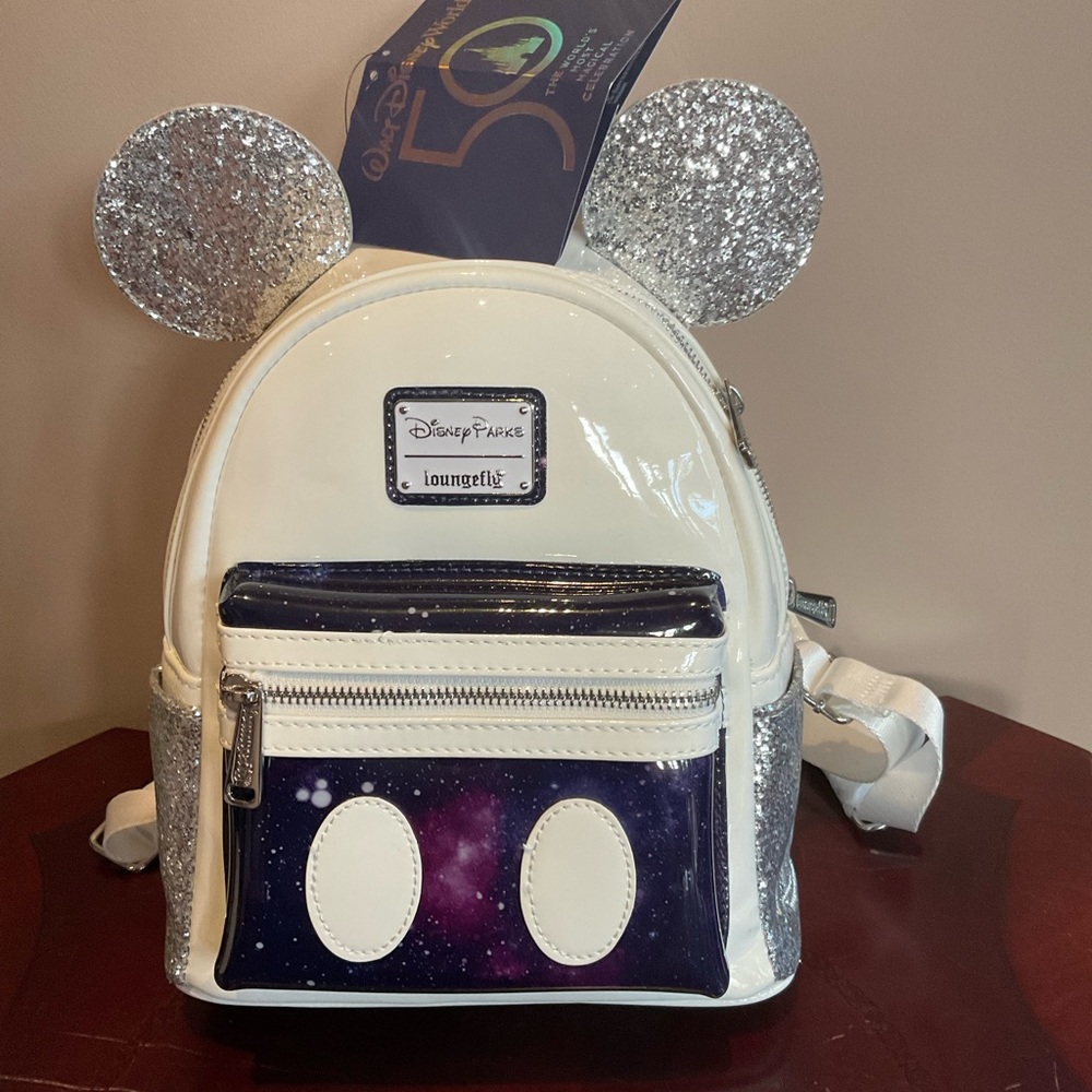 DISNEY PARKS  LOUNGEFLY  MICKEY MOUSE SPACE MOUNTAIN 1/12  in series NWT